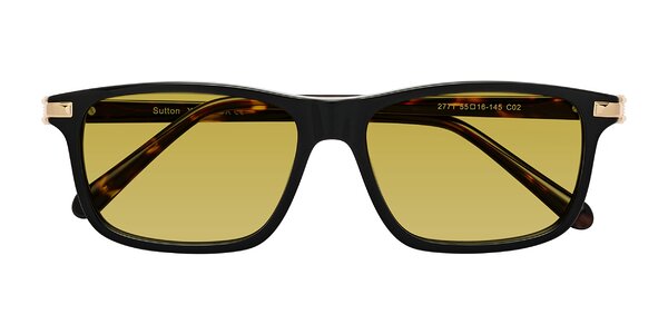 Front of Sutton in Black/Tortoise