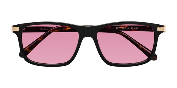 Front of Sutton in Black/Tortoise