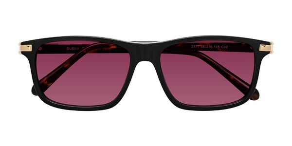 Front of Sutton in Black/Tortoise