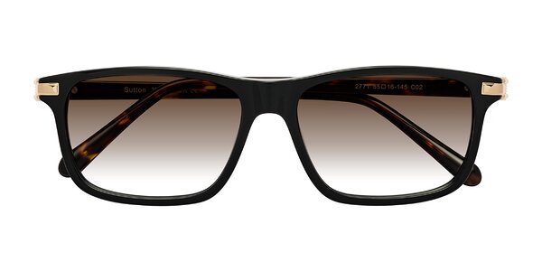 Front of Sutton in Black/Tortoise