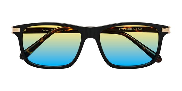 Front of Sutton in Black/Tortoise