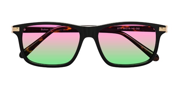 Front of Sutton in Black/Tortoise