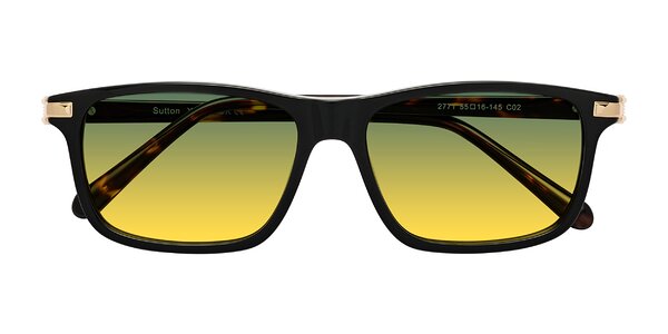 Front of Sutton in Black/Tortoise