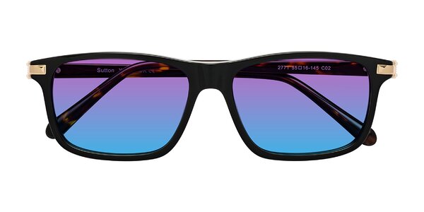 Front of Sutton in Black/Tortoise