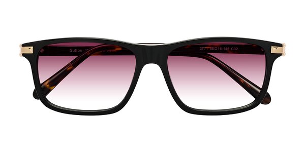 Front of Sutton in Black/Tortoise