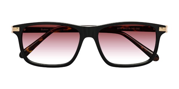 Front of Sutton in Black/Tortoise