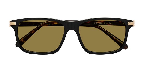 Front of Sutton in Black/Tortoise