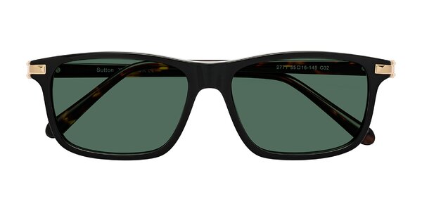 Front of Sutton in Black/Tortoise