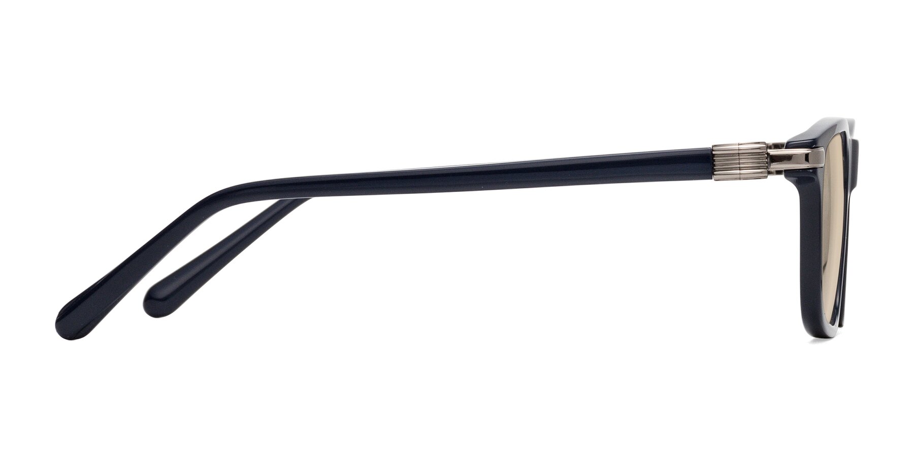 Side of Sutton in Dark Navy with Light Brown Tinted Lenses