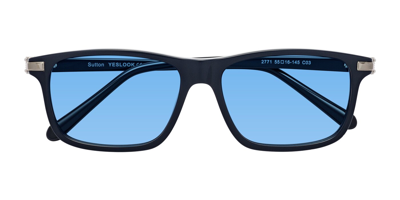 Sutton - Dark Navy Tinted Sunglasses
