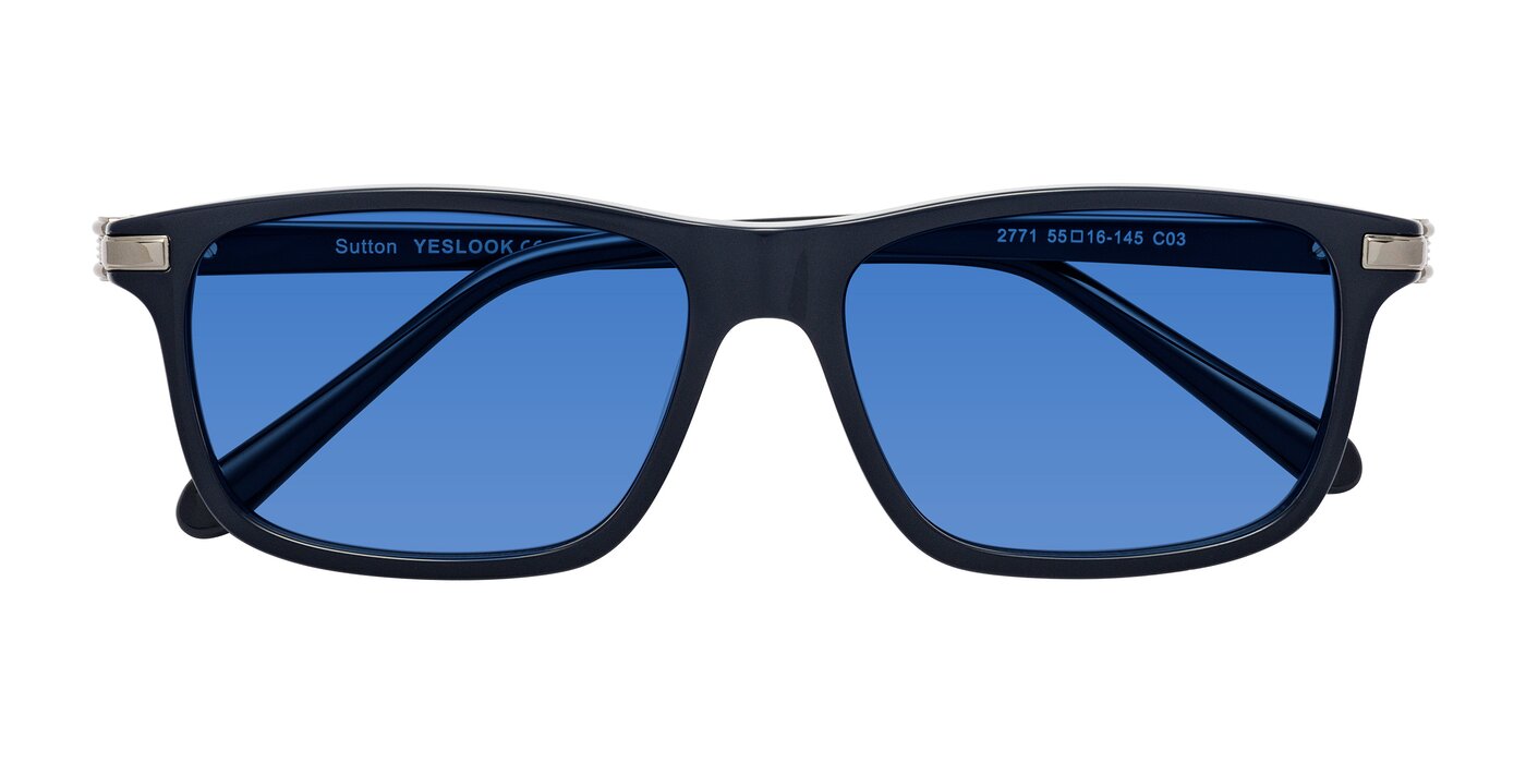 Sutton - Dark Navy Tinted Sunglasses