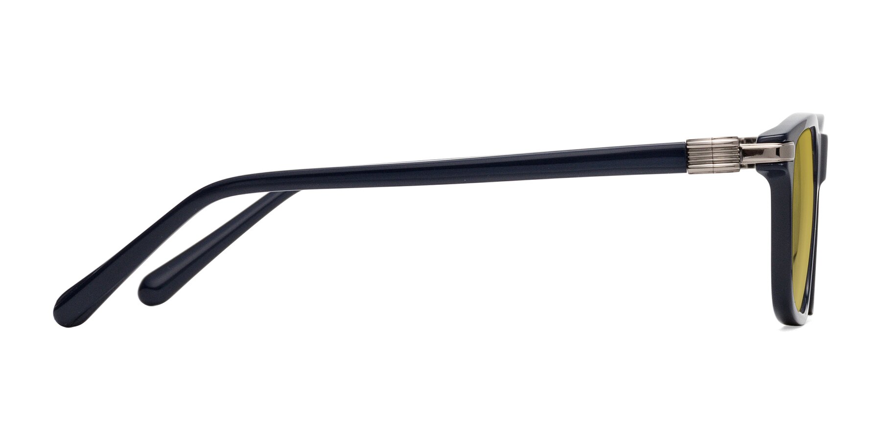 Side of Sutton in Dark Navy with Champagne Tinted Lenses