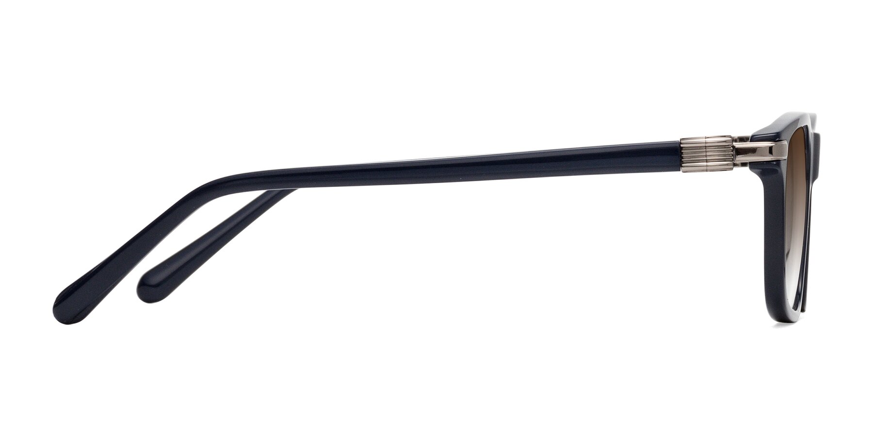 Side of Sutton in Dark Navy with Brown Gradient Lenses