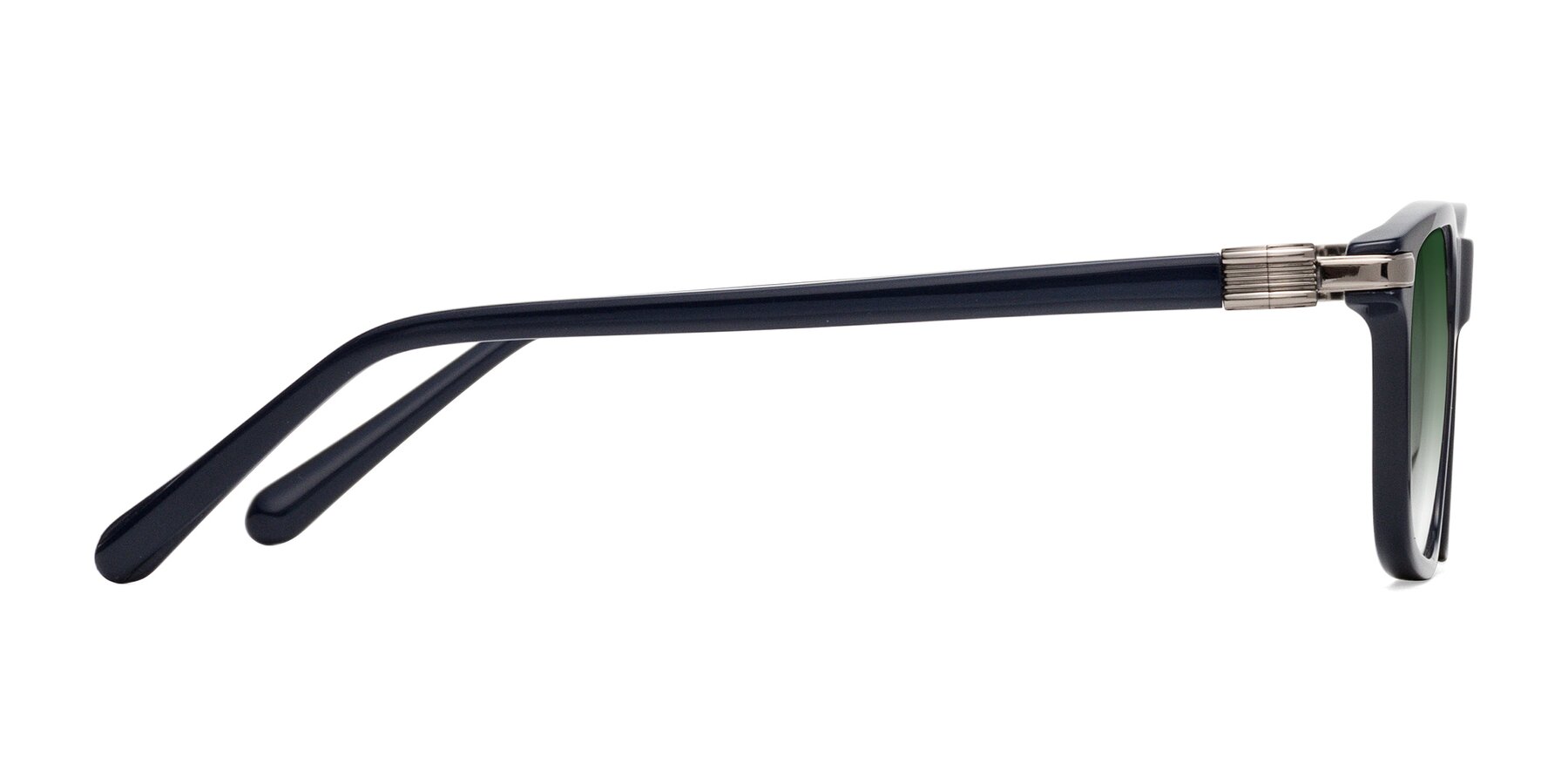 Side of Sutton in Dark Navy with Green Gradient Lenses