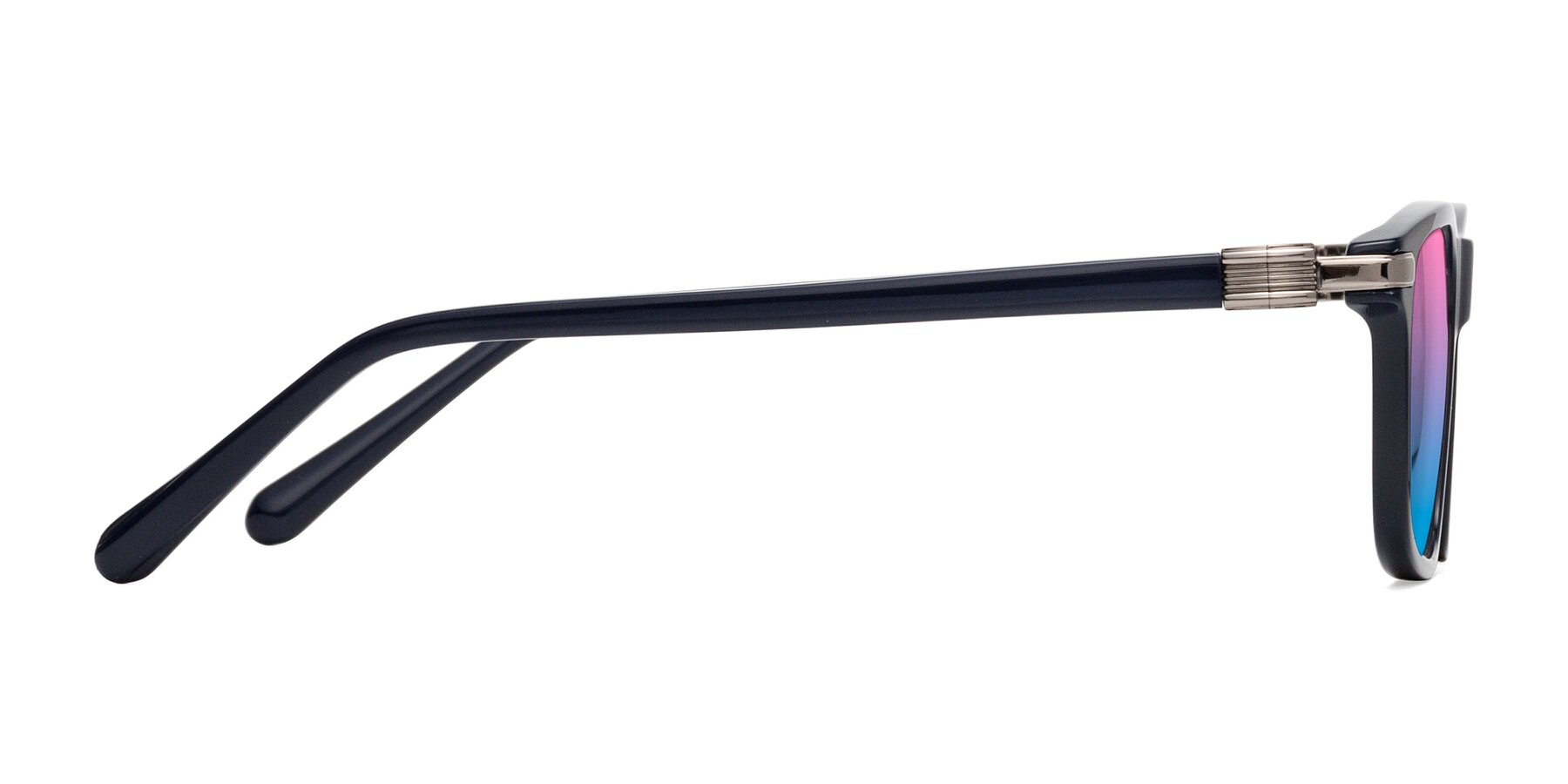 Side of Sutton in Dark Navy with Pink / Blue Gradient Lenses