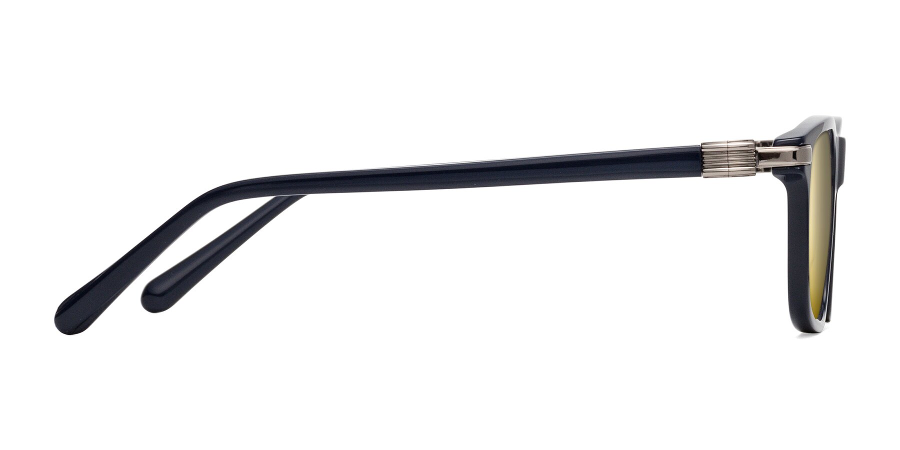 Side of Sutton in Dark Navy with Gold Mirrored Lenses