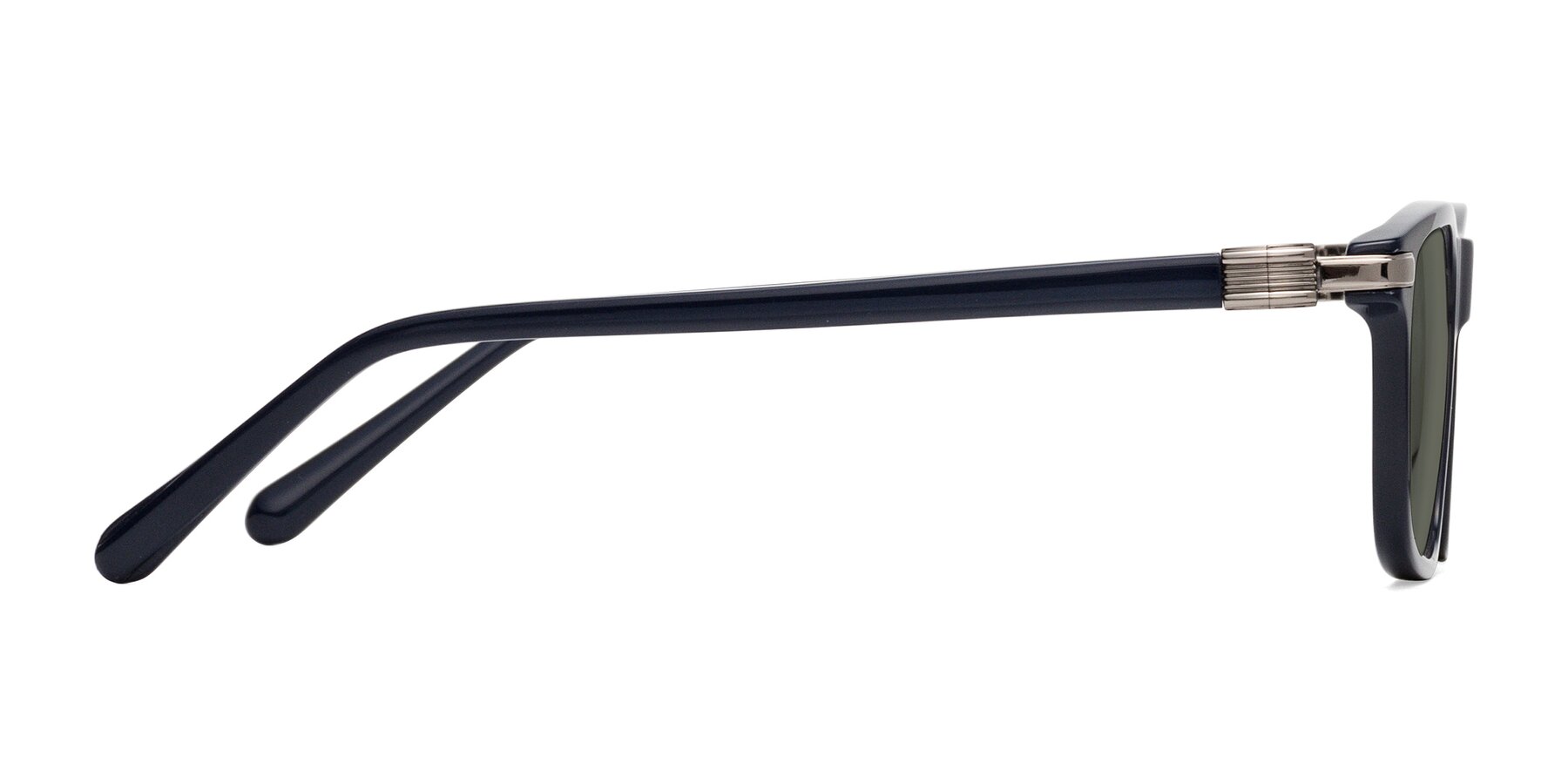 Side of Sutton in Dark Navy with Gray Polarized Lenses