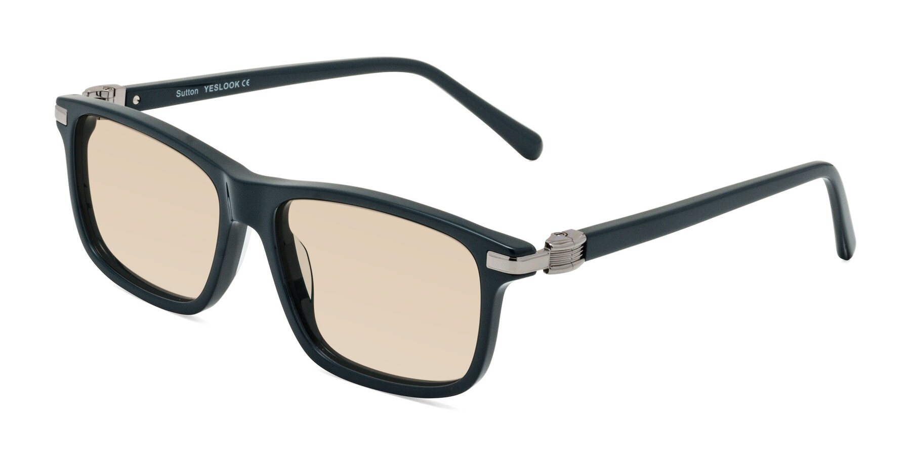 Angle of Sutton in Phthalo Green with Light Brown Tinted Lenses