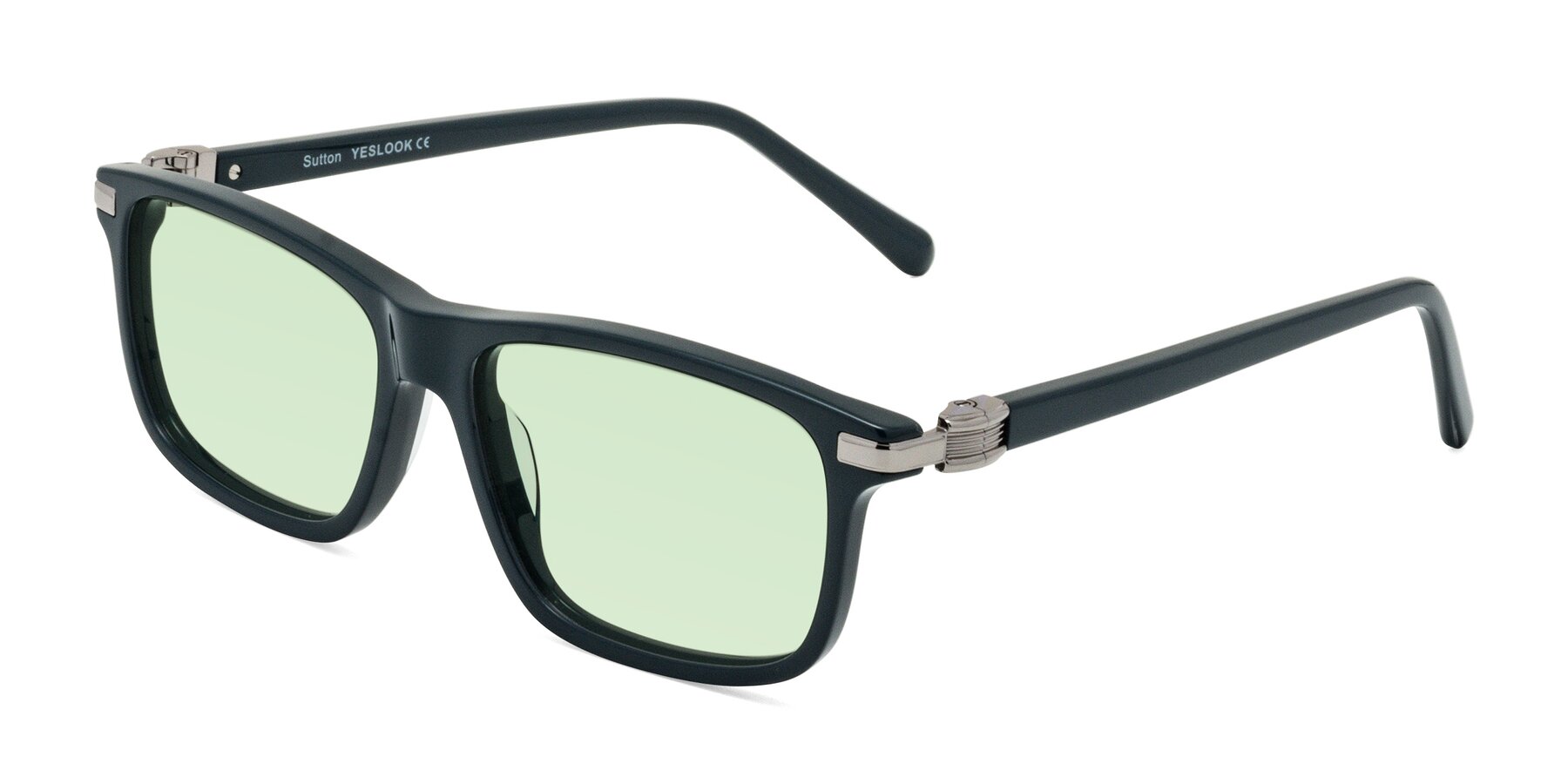 Angle of Sutton in Phthalo Green with Light Green Tinted Lenses