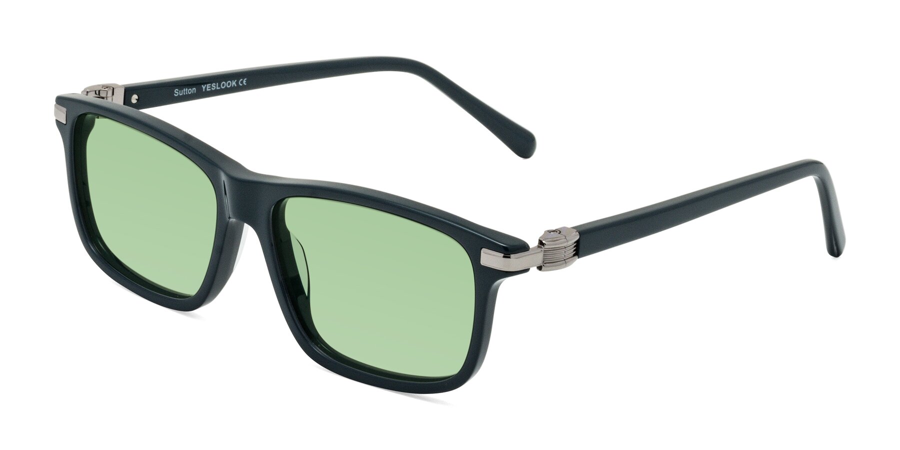 Angle of Sutton in Phthalo Green with Medium Green Tinted Lenses