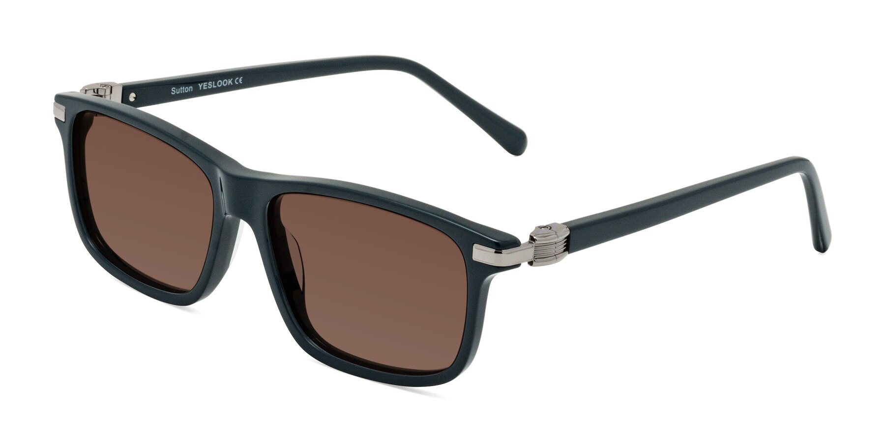 Angle of Sutton in Phthalo Green with Brown Tinted Lenses