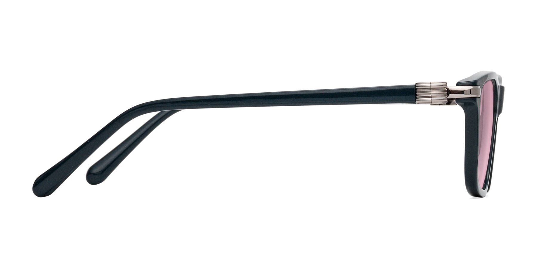 Side of Sutton in Phthalo Green with Light Wine Tinted Lenses