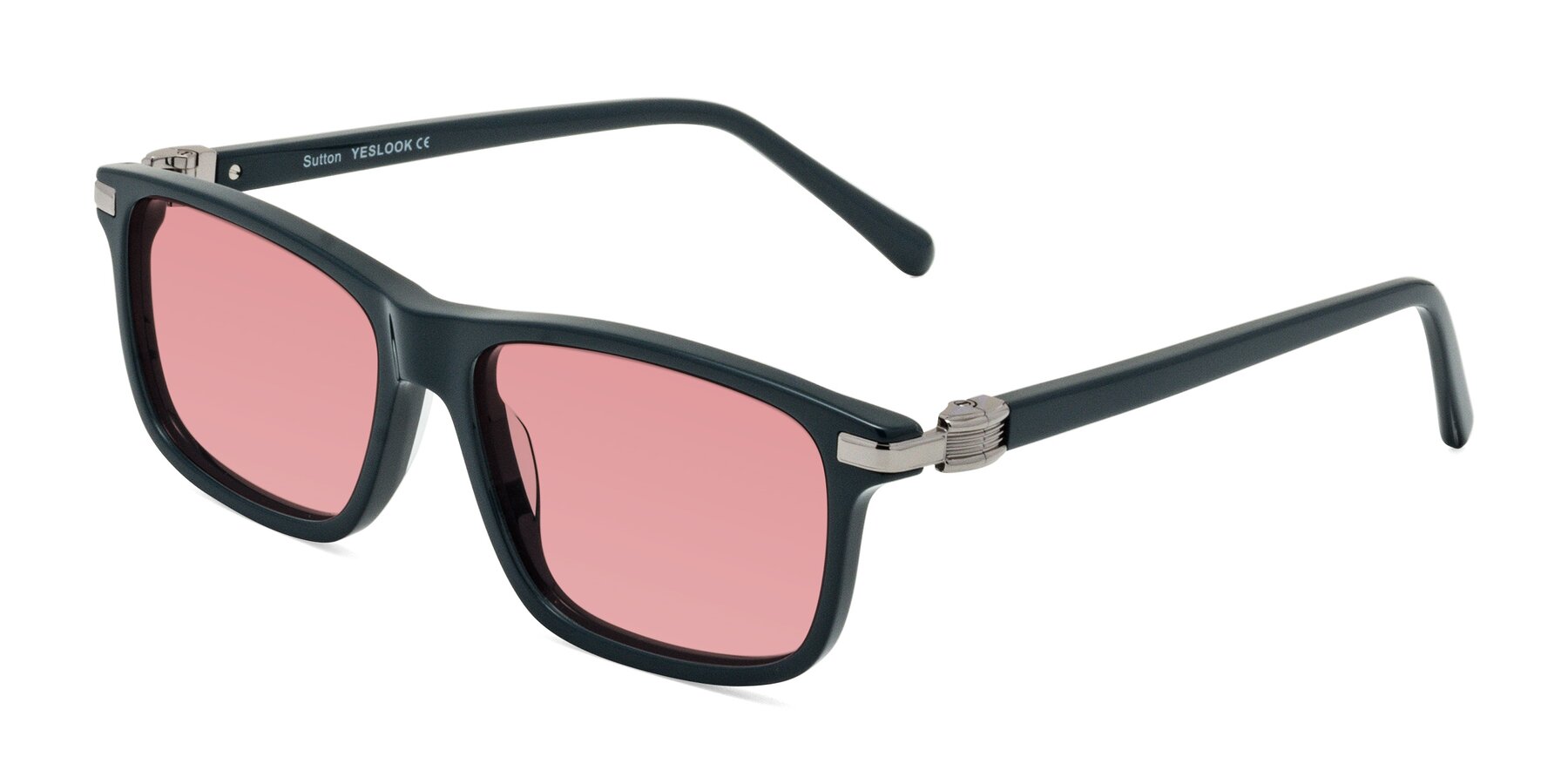 Angle of Sutton in Phthalo Green with Medium Garnet Tinted Lenses
