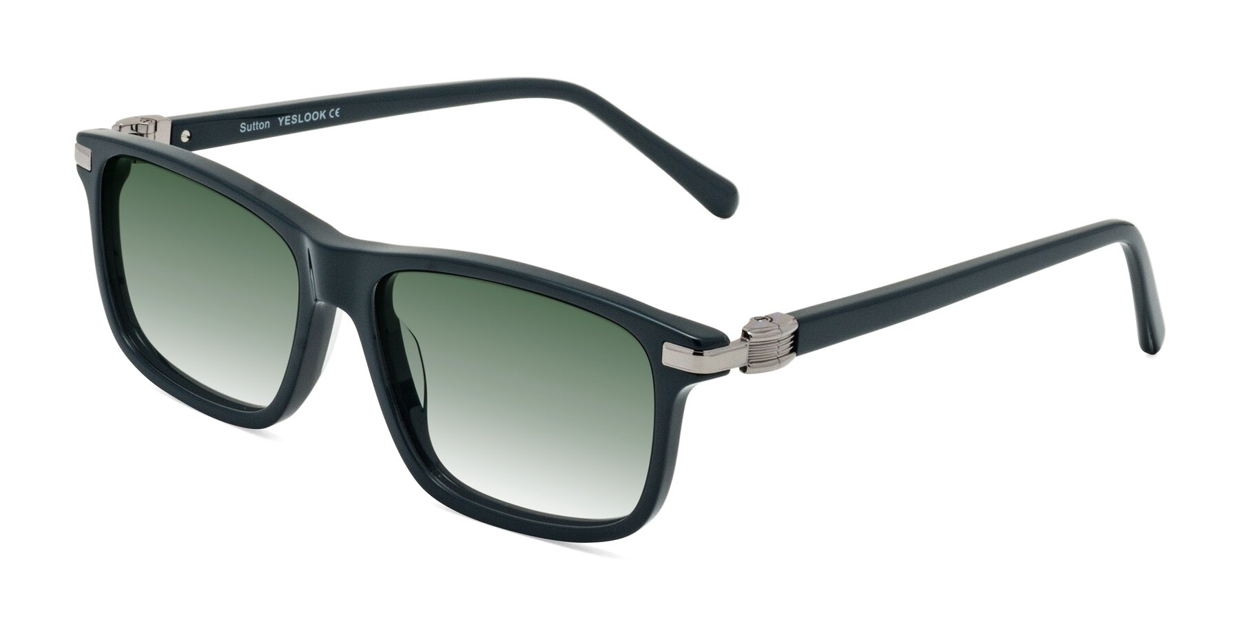 Angle of Sutton in Phthalo Green with Green Gradient Lenses