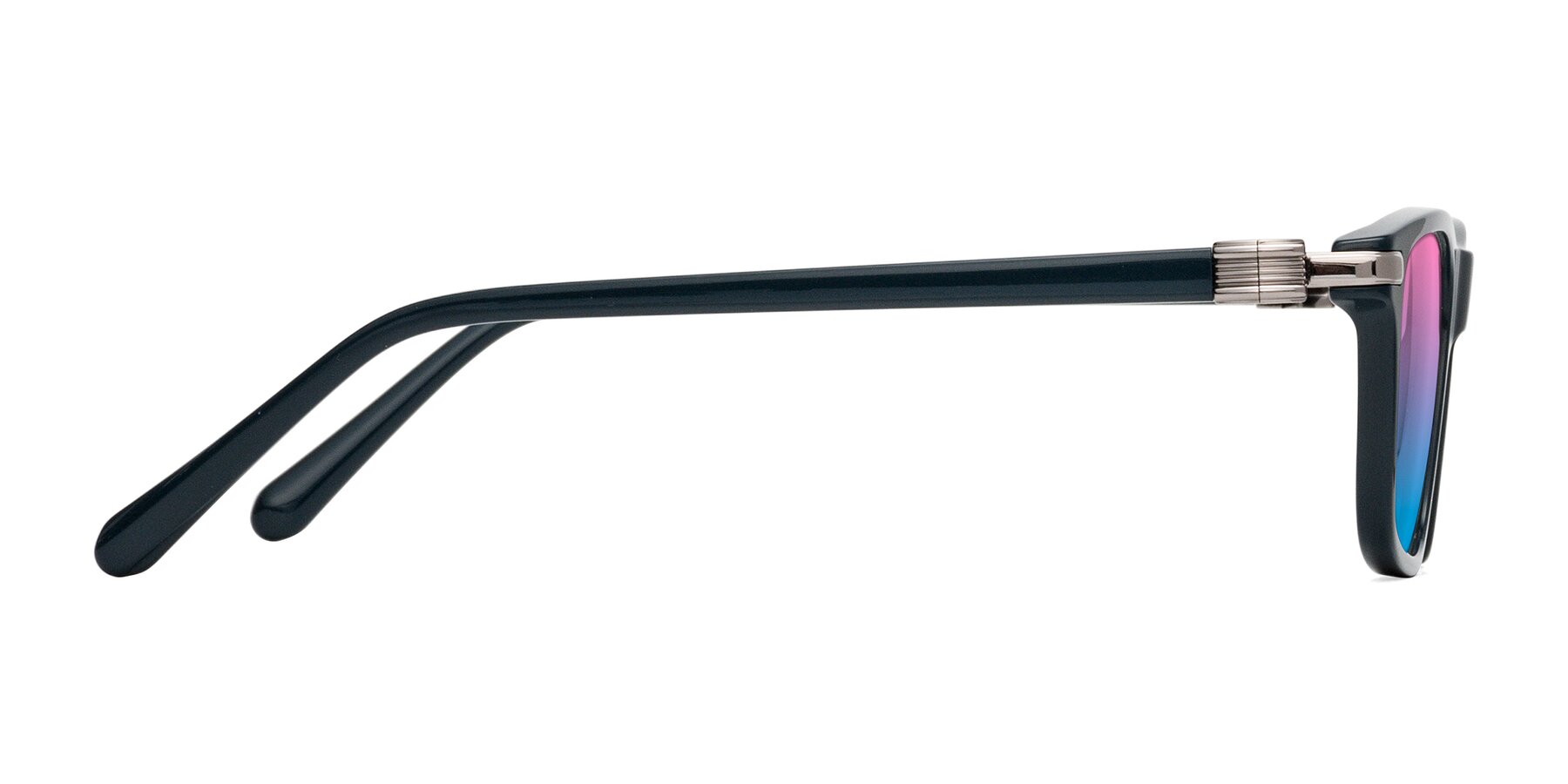 Side of Sutton in Phthalo Green with Pink / Blue Gradient Lenses