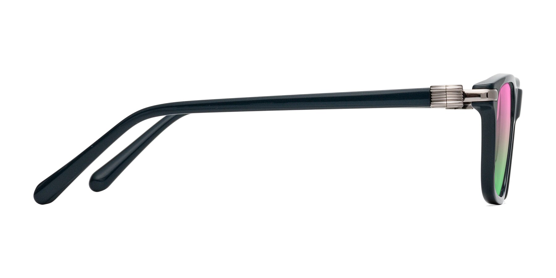 Side of Sutton in Phthalo Green with Pink / Green Gradient Lenses