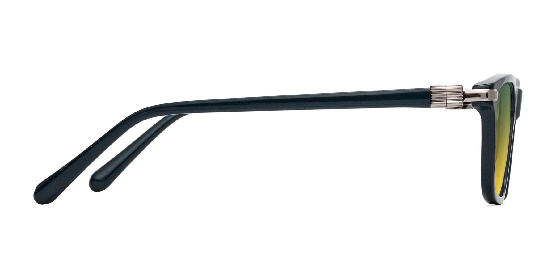 Side of Sutton in Phthalo Green with Green / Yellow Gradient Lenses