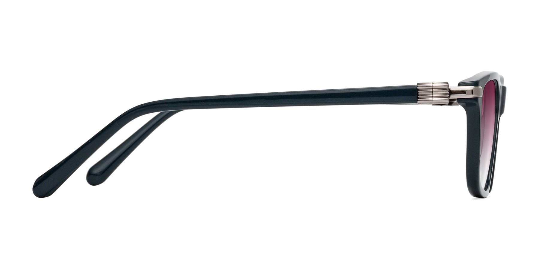 Side of Sutton in Phthalo Green with Wine Gradient Lenses