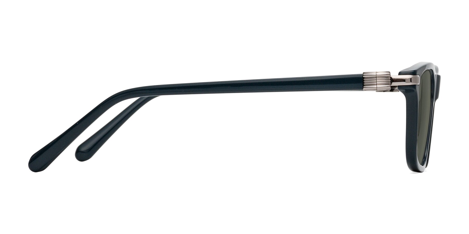 Side of Sutton in Phthalo Green with Gray Polarized Lenses