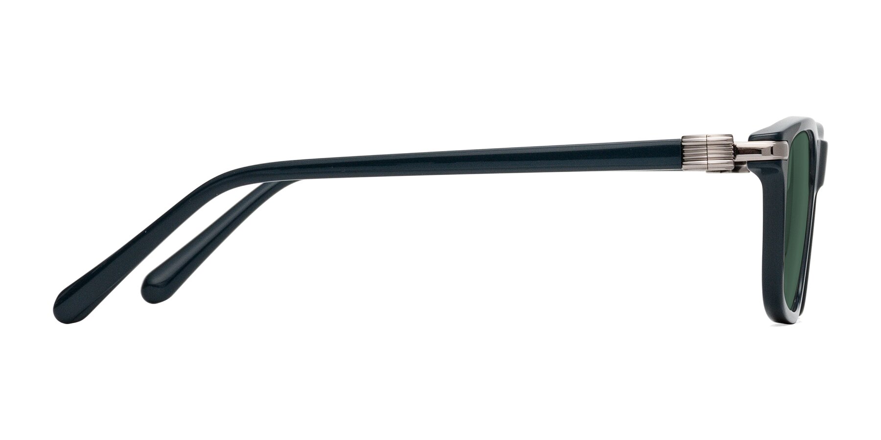 Side of Sutton in Phthalo Green with Green Polarized Lenses