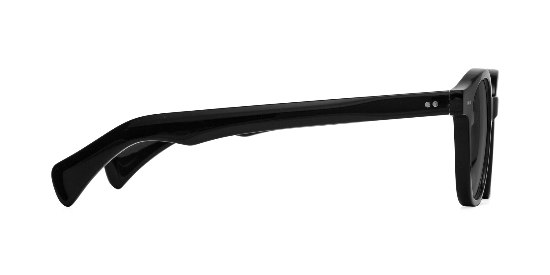 Side of Kaju in Black with Medium Gray Tinted Lenses