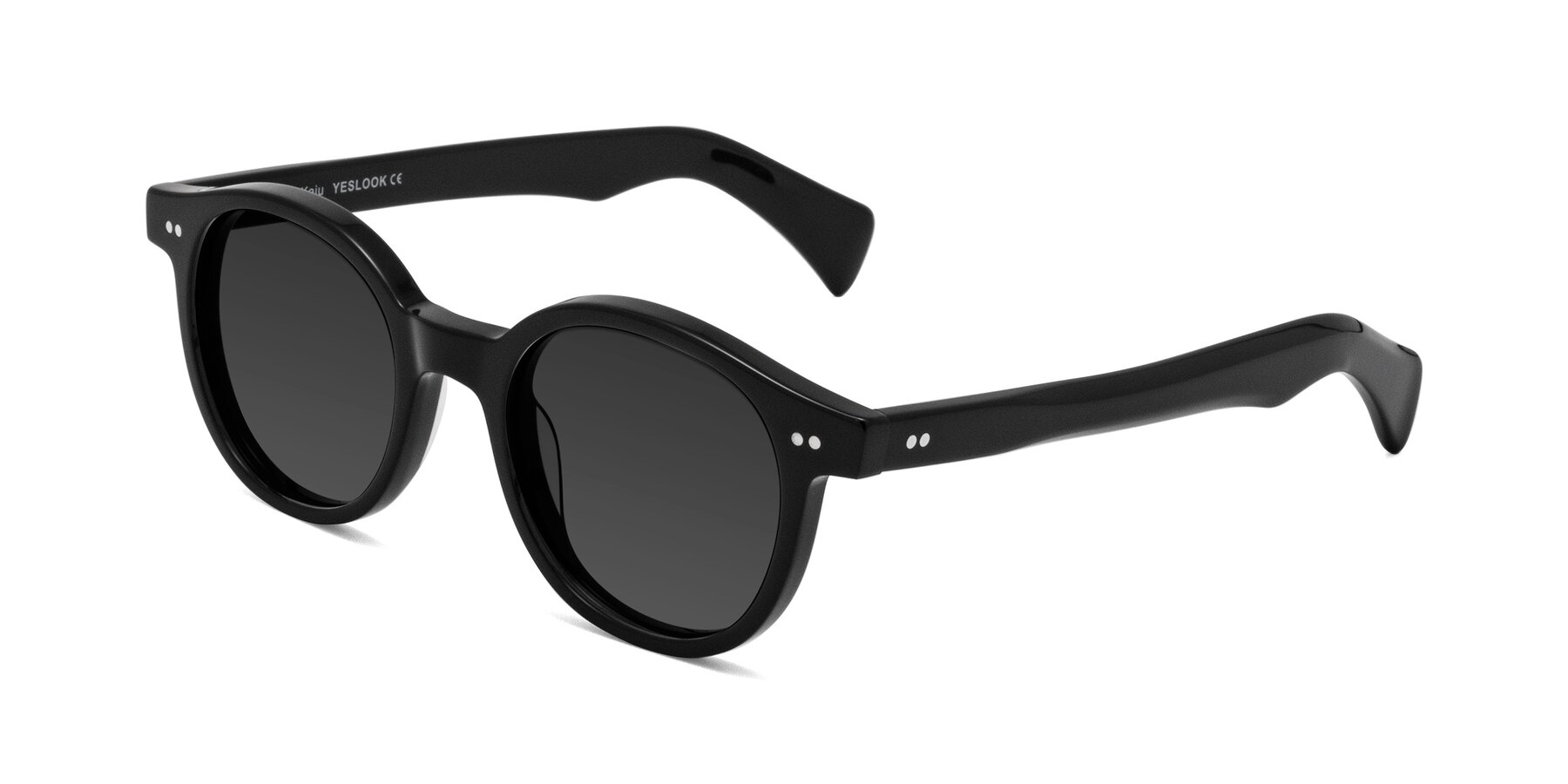 Angle of Kaju in Black with Gray Tinted Lenses