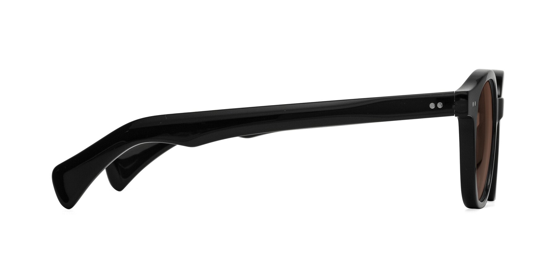 Side of Kaju in Black with Brown Tinted Lenses