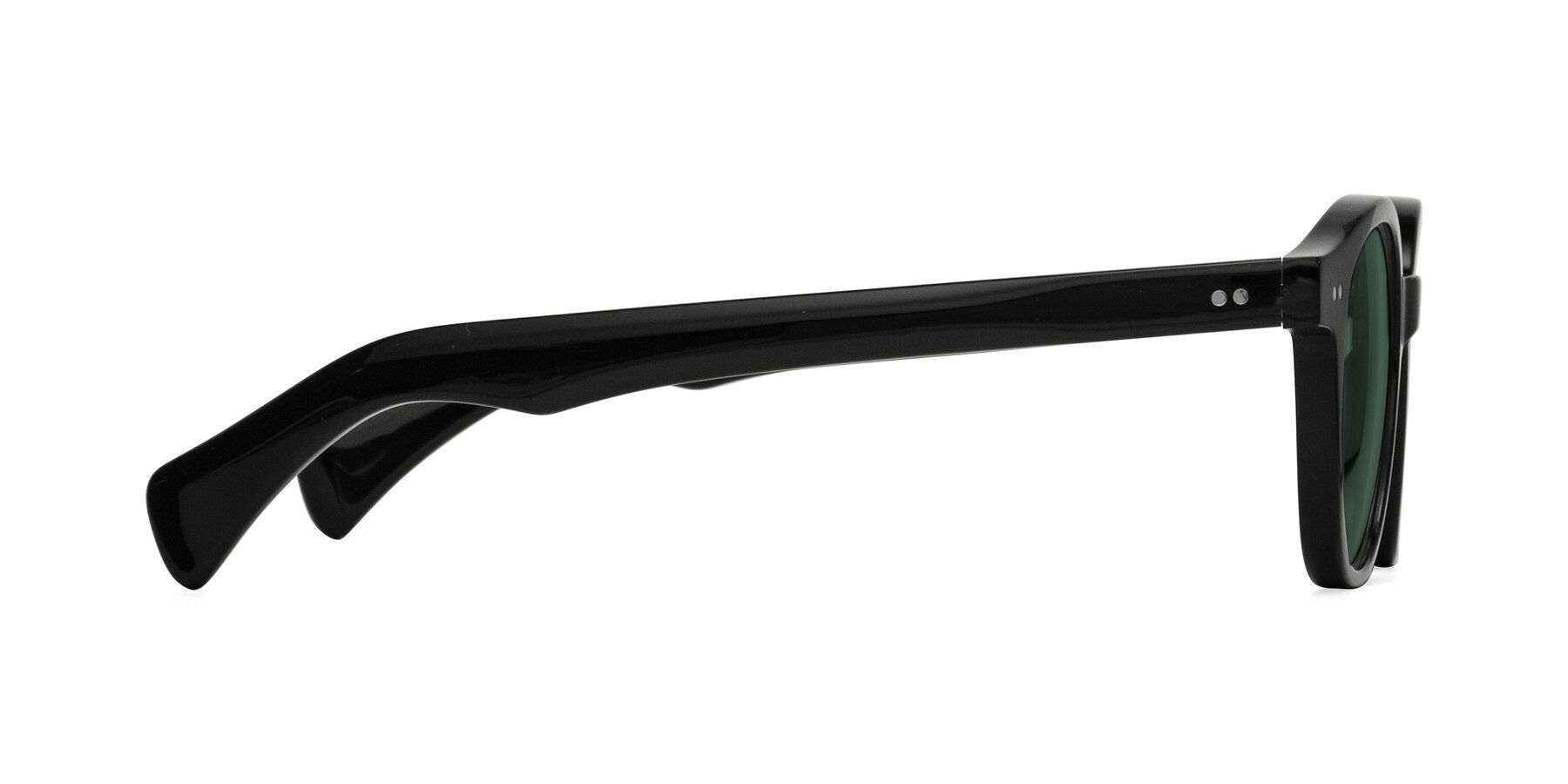 Side of Kaju in Black with Green Polarized Lenses