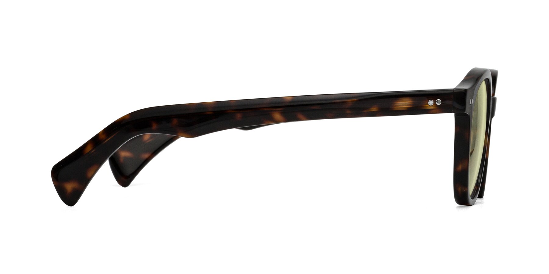 Side of Kaju in Dark Tortoise with Light Yellow Tinted Lenses