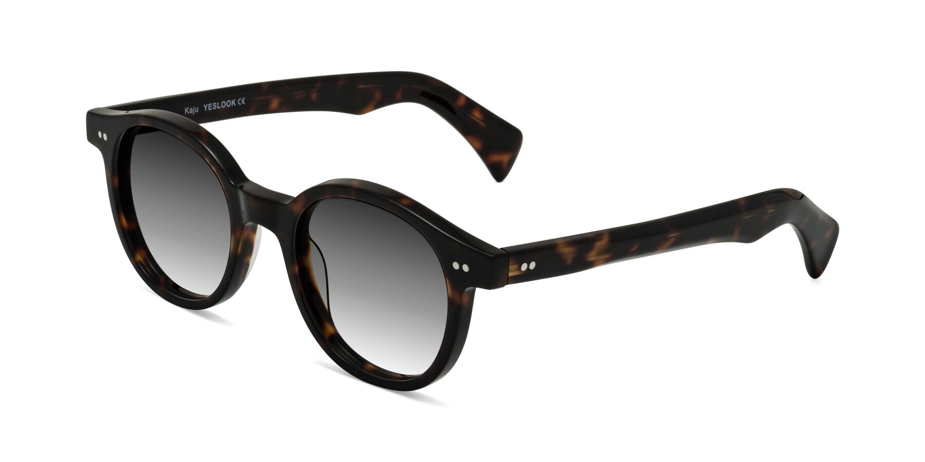 Angle of Kaju in Dark Tortoise with Gray Gradient Lenses