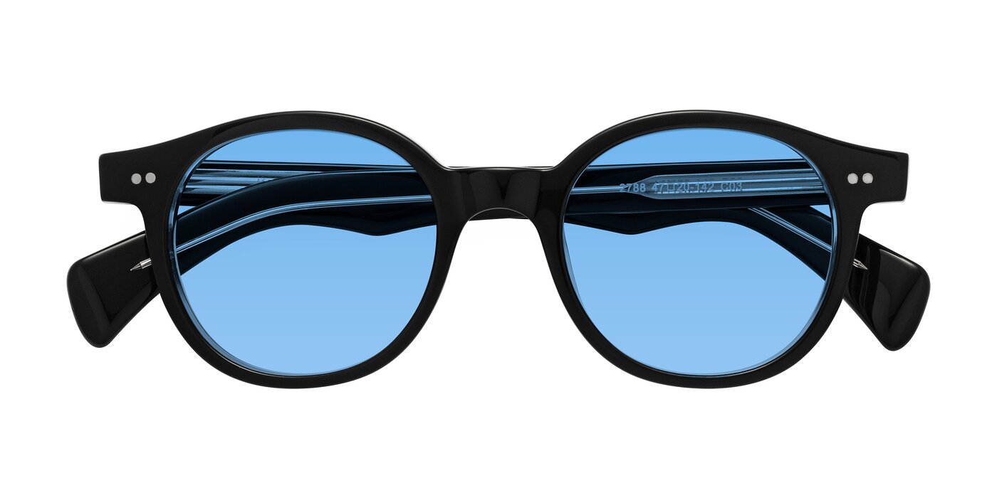 Kaju - Black/Clear Tinted Sunglasses