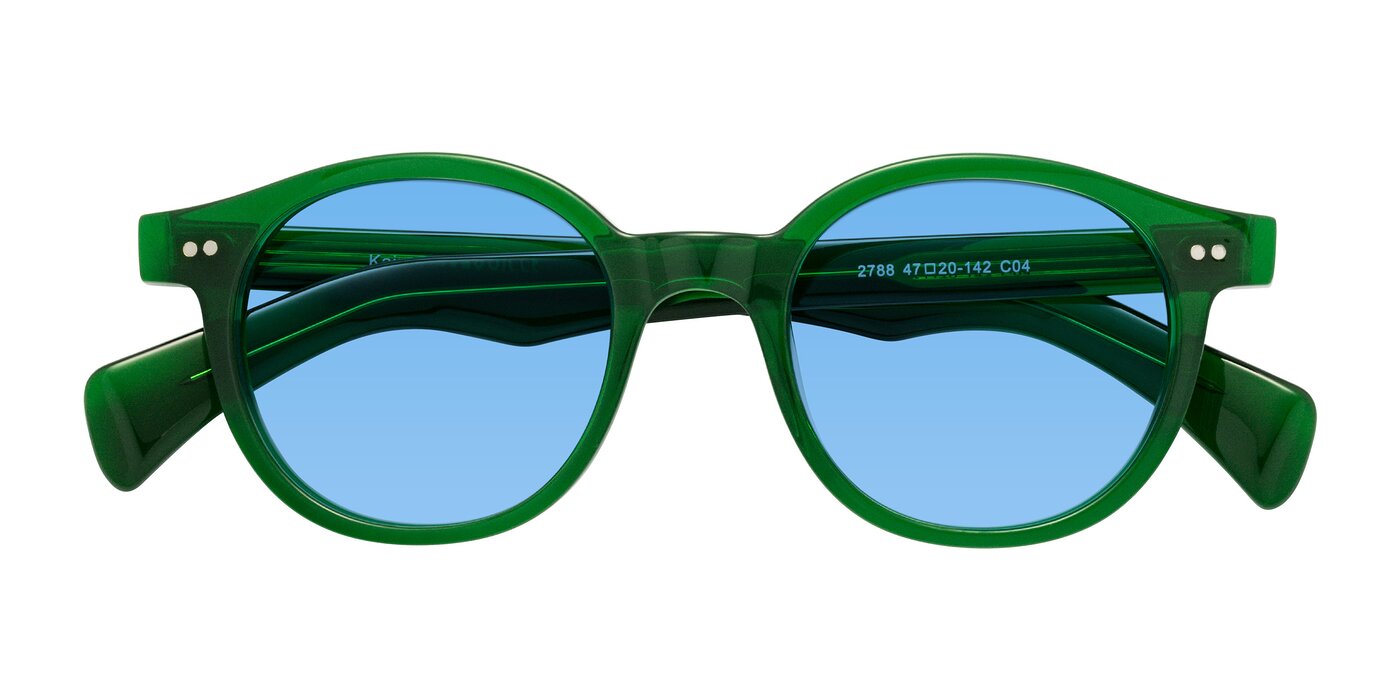 Kaju - Green Tinted Sunglasses
