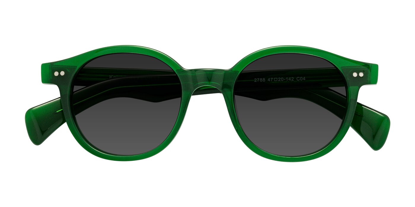 Kaju - Green Tinted Sunglasses