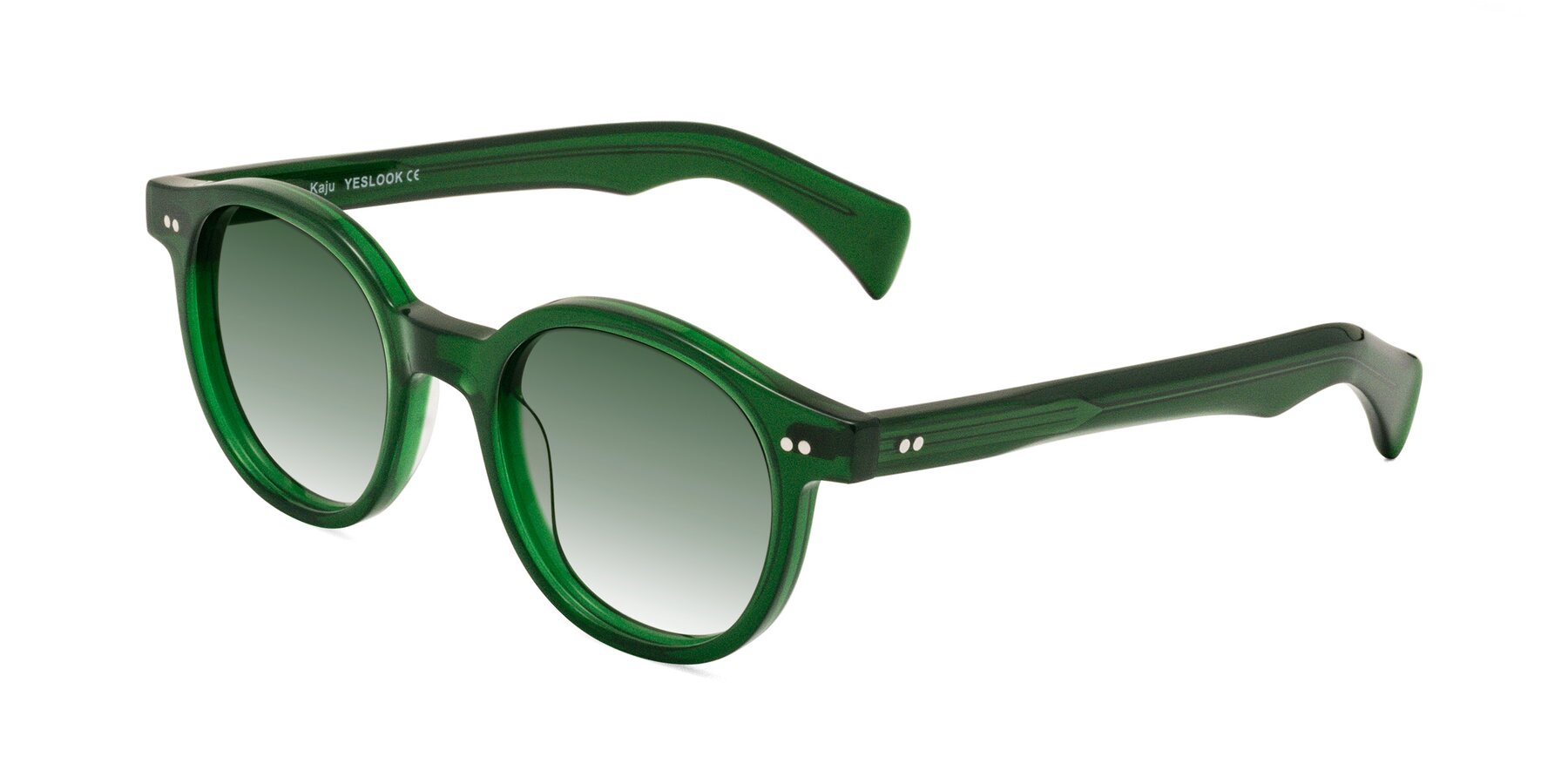 Angle of Kaju in Green with Green Gradient Lenses