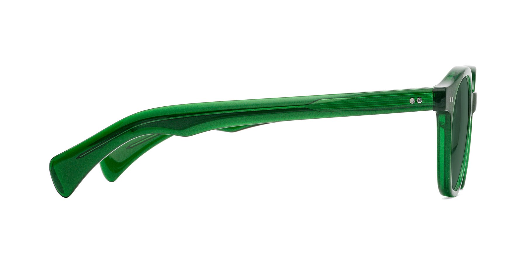 Side of Kaju in Green with Green Polarized Lenses