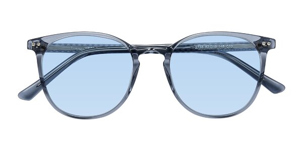 Front of Trang in Transparent Blue