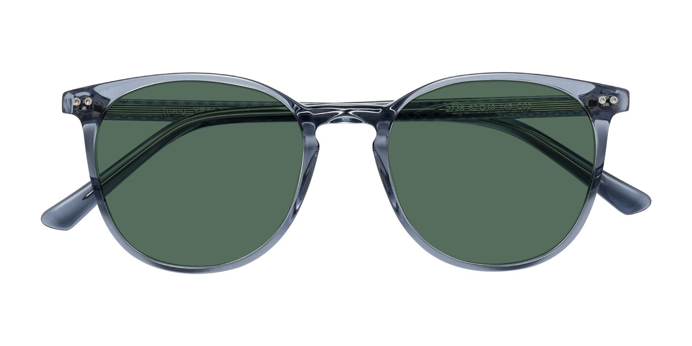 Trang - Transparent Blue Polarized Sunglasses