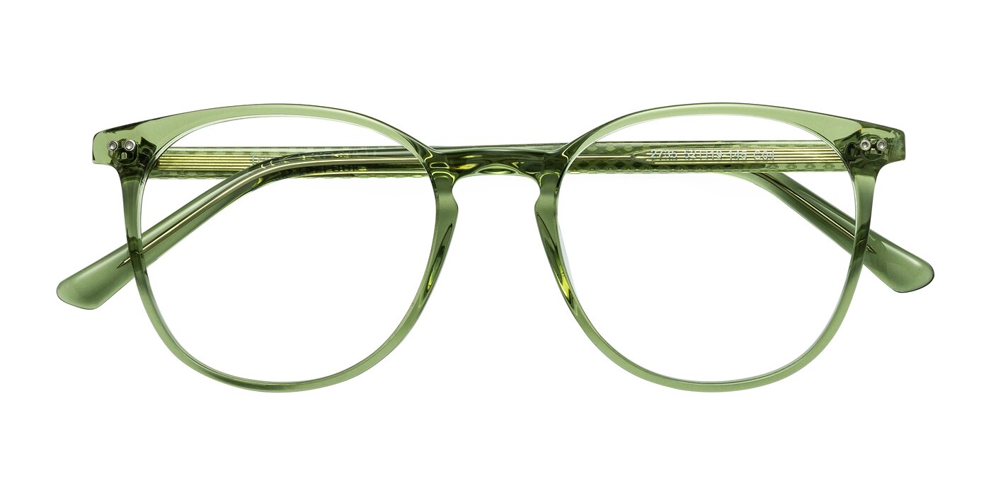 Trang - Transparent Green Eyeglasses