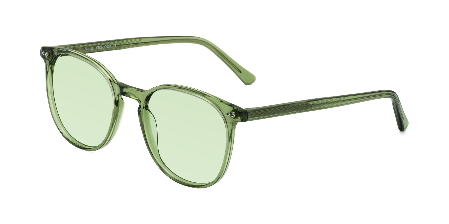 Angle of Trang in Transparent Green with Light Green Tinted Lenses