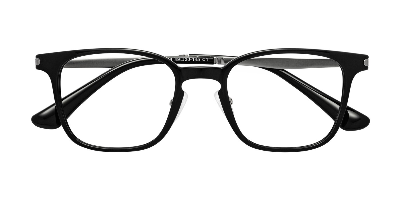 Tiwari - Black/Silver Eyeglasses
